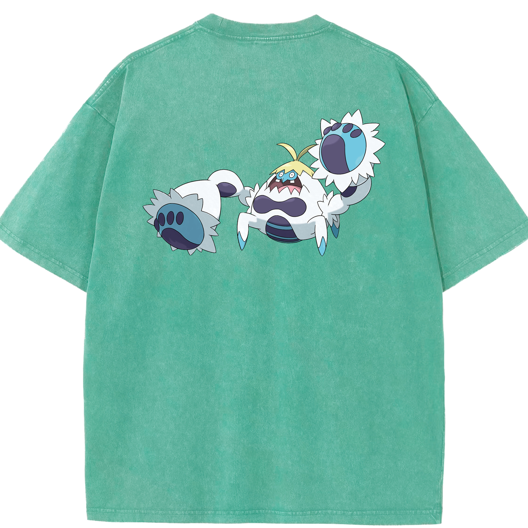 （画像用） ポケットモンスター Pokémon 綿100% ヴィンテージ風 半袖Tシャツ（背面プリント）